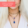 Lapis Lazuli Geometric Drop Necklace