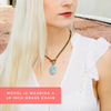 Aquamarine Toggle Necklace