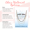 Mini Blue Agate Necklace