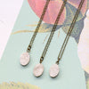 Mini White Druzy Necklace - Natural Gemstone and Raw Crystal Jewelry