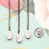 Mini White Druzy Necklace - Natural Gemstone and Raw Crystal Jewelry
