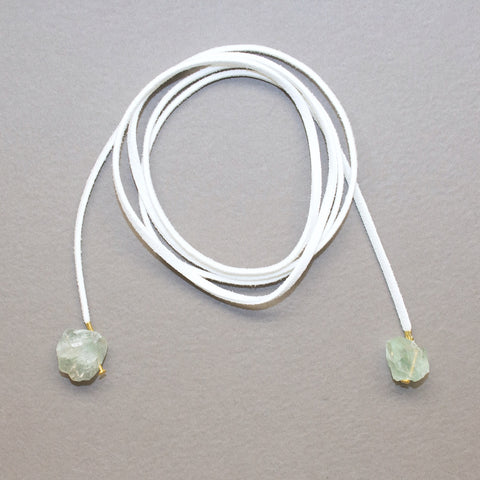 Flourite Gemstone Wrap - Raw Crystal Jewelry